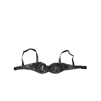 Dolce & Gabbana Black Acetate Stretch Balconette Bra Underwear