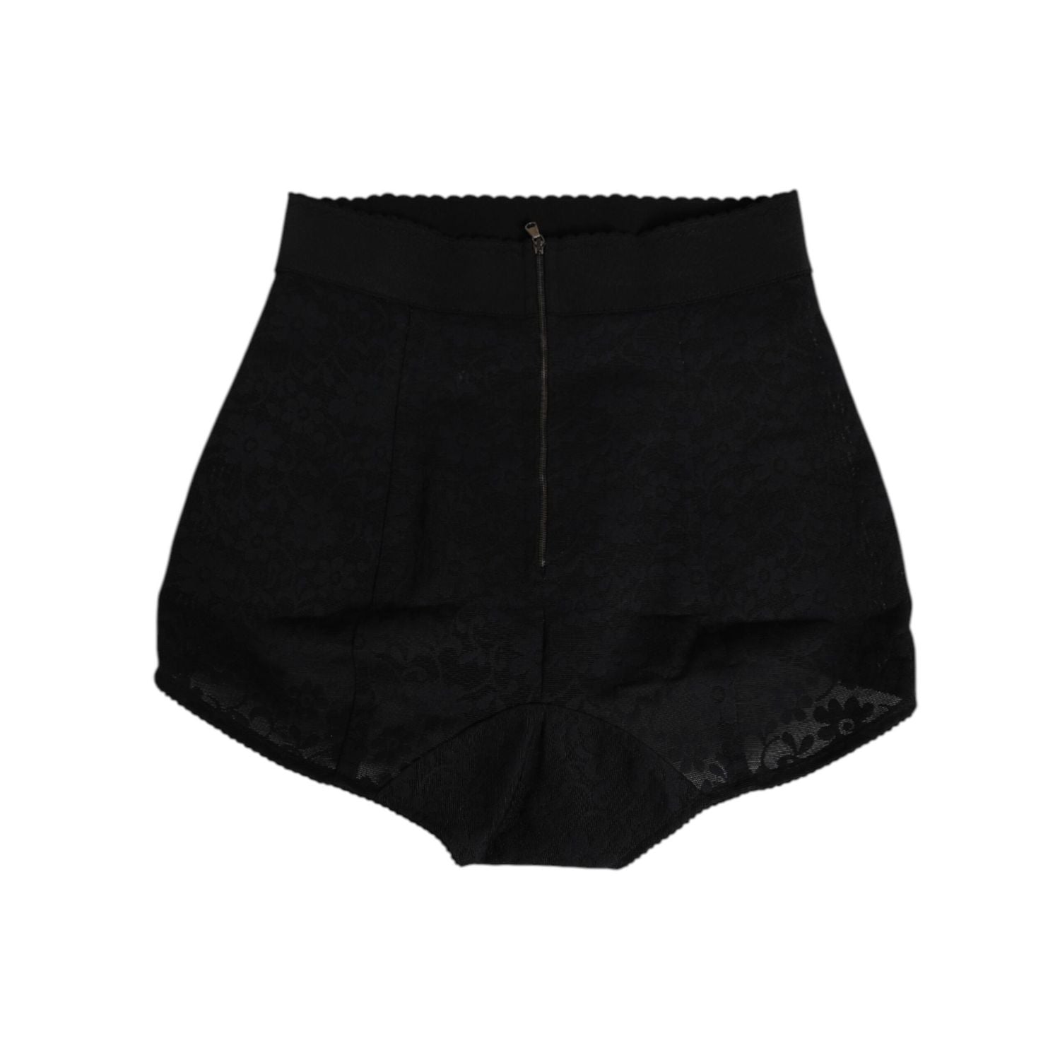 Dolce & Gabbana Black Nylon High Waist Short Panty Underwear