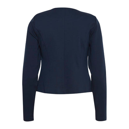 ICHI Blue Polyester Blazer 1728,71956299936,Blazers - Suits & Blazers - Clothing,Blue,Clothing,ICHI,New with tags,Suits & Blazers - Clothing,Women,XXL