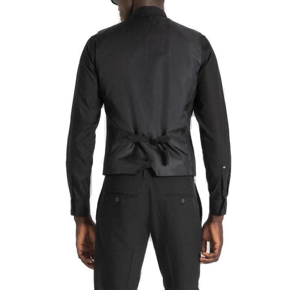 Antony Morato Black Polyester Suit