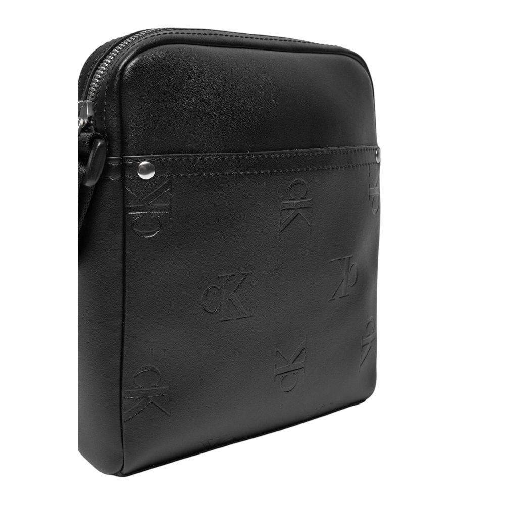 Calvin Klein Jeans Black Polyethylene Messenger Bag