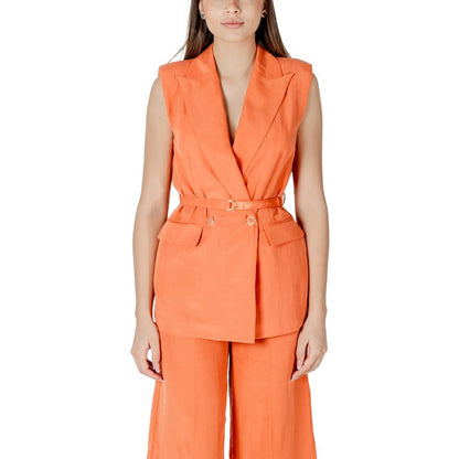 Liu Jo Orange Lyocell Waistcoat