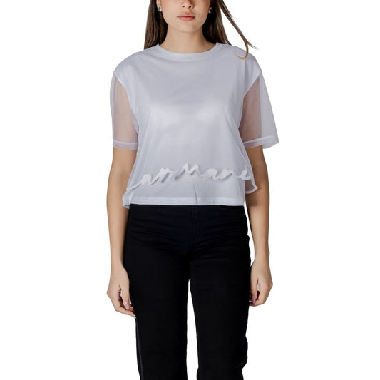 Armani Exchange White Cotton T-Shirt