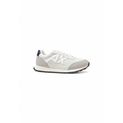 Armani Exchange Beige Polyester Athletic Sneakers