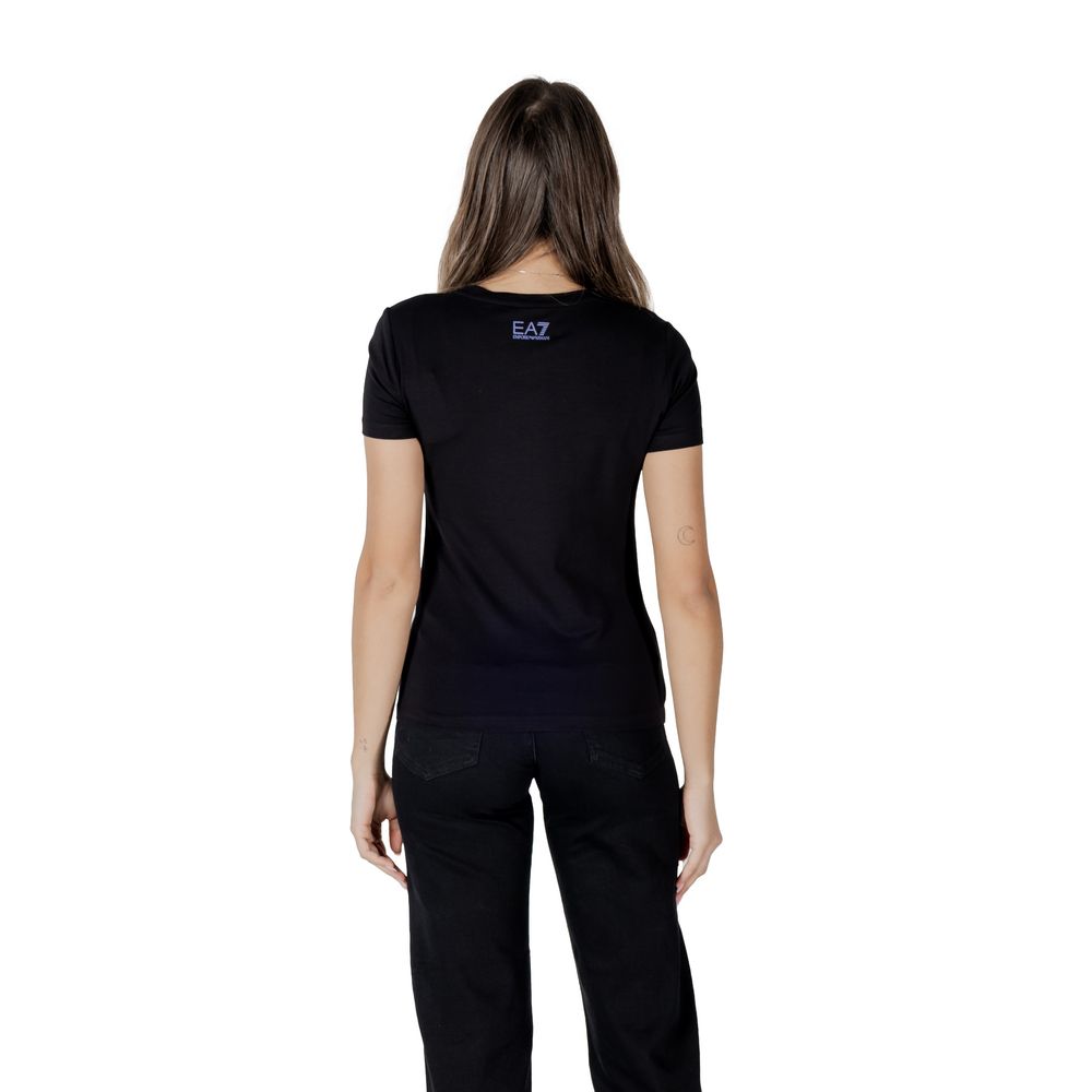 EA7 Emporio Armani Black Cotton Sportswear