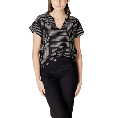 Jacqueline De Yong Black Viscose Sportswear