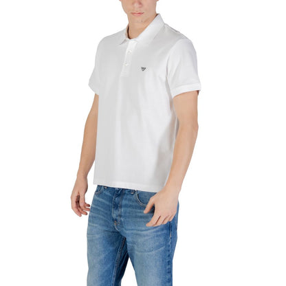 Emporio Armani Underwear White Cotton Polo Shirt