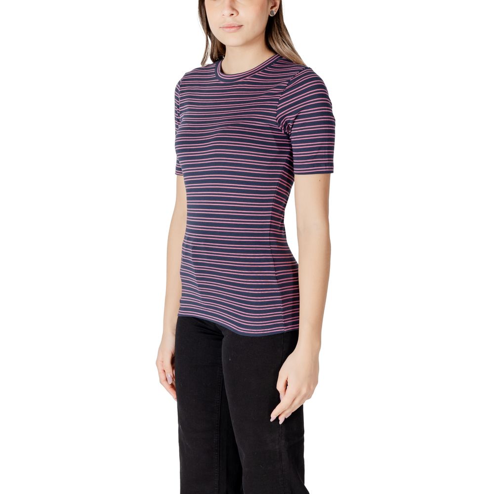 ICHI Bicolor Cotton T-Shirt