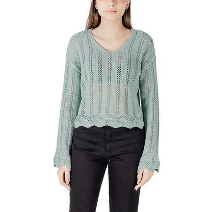 Only Turquoise Recycled Cotton Sweatshirt