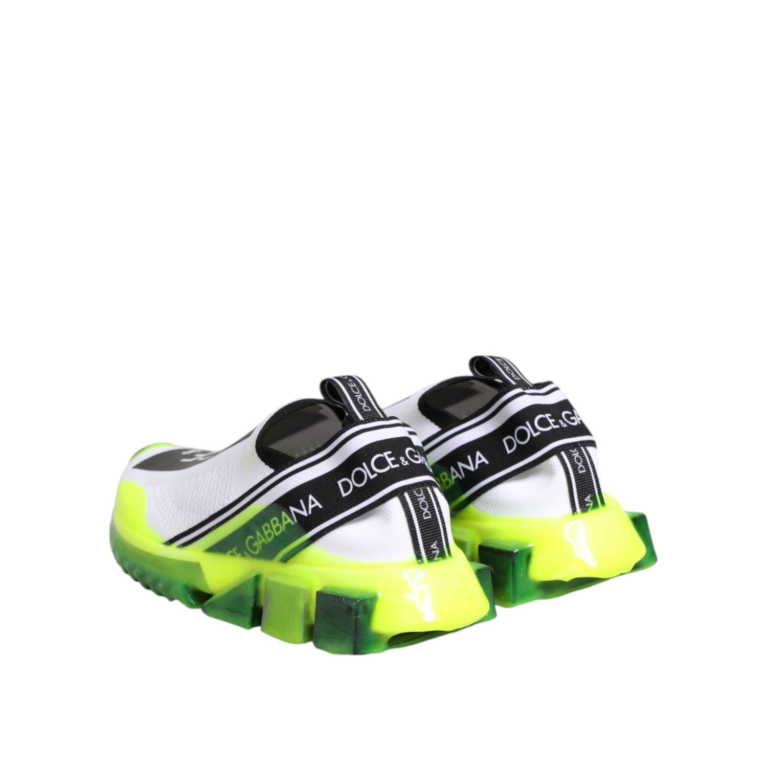 Dolce & Gabbana Black White Slip On Sorrento Sneakers Shoes