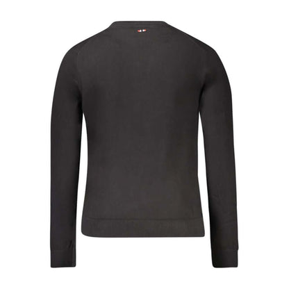 Napapijri Black Cotton Men Sweater 1728,67403481248,Black,Clothing,L,Men,Napapijri,New with tags,Sweaters - Clothing,Sweatshirts - Sweaters - Clothing,XL,XXL