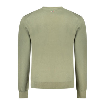 Napapijri Verde Cotton Men Sweater 1728,67403481248,Clothing,Green,Men,Napapijri,New with tags,Sweaters - Clothing,Sweatshirts - Sweaters - Clothing,XXL