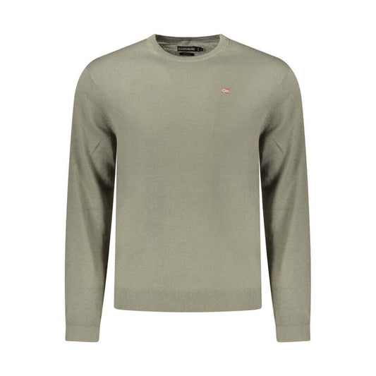 Napapijri Verde Wool Men Sweater 1728,3XL,67403481248,Clothing,Green,L,M,Men,Napapijri,New with tags,S,Sweaters - Clothing,Sweatshirts - Sweaters - Clothing,XL,XXL