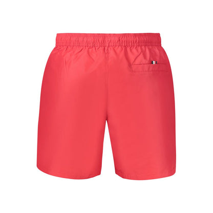 Tommy Hilfiger Red Polyester Men's Swim Trunk