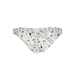 Karl Lagerfeld White Elastane Swimwear featuring printed swim briefs with logo details and lined interior.