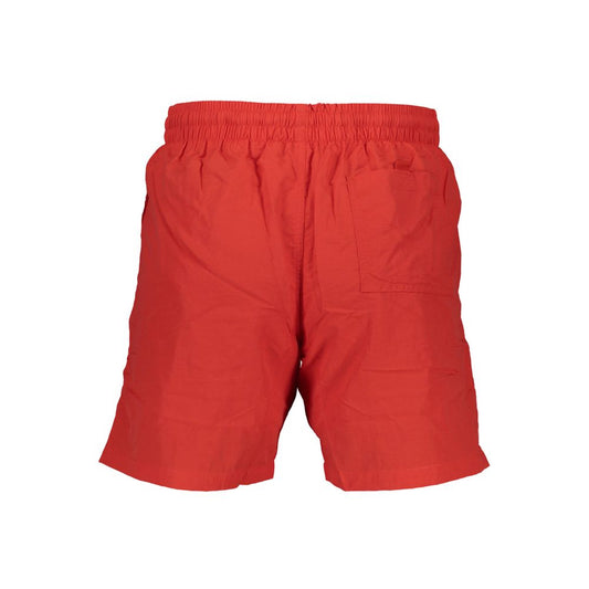Norway 1963 Red Polyamide Swimwear with elastic waistband and pockets for men