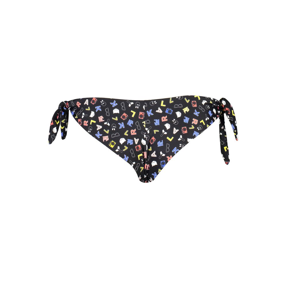 Karl Lagerfeld Black Elastane Swimwear swim briefs with adjustable straps and logo design