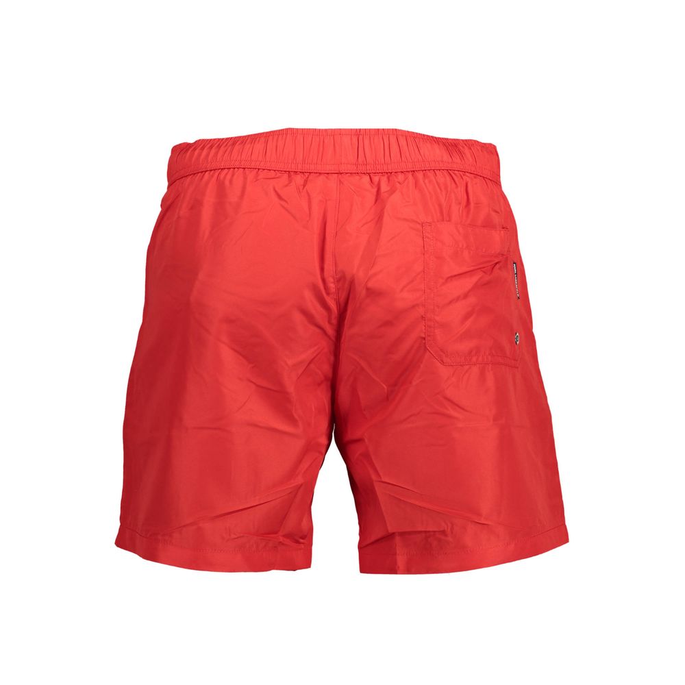 Karl Lagerfeld Rosso Polyester Men's Swim Boxer