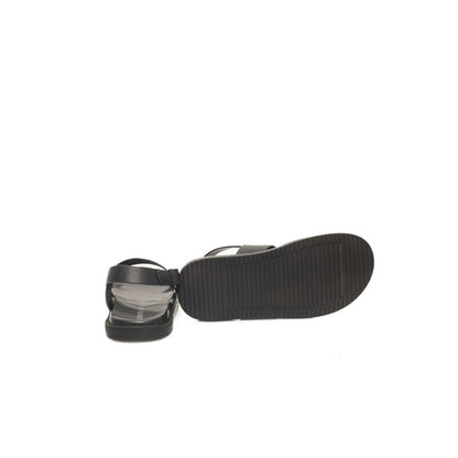 Cerruti 1881 Black Cowhide Men Sandal