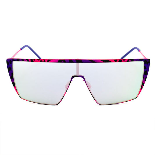 Italia Independent Bicolor Metal Sunglasses, purple and pink eyewear for women, size 64/00/135 mm with metal frame.