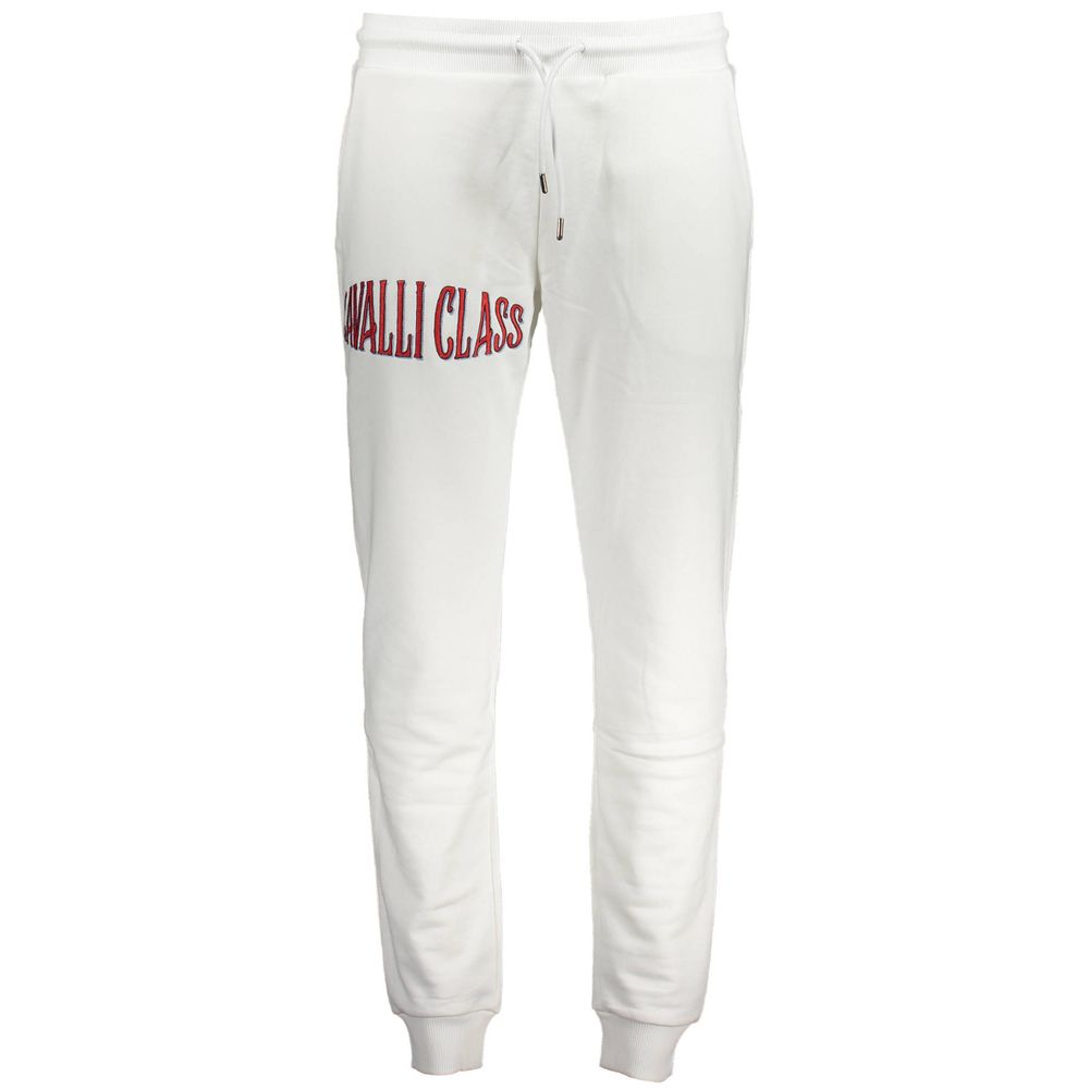 Cavalli Class Bianco Cotton Men's Sweatpant