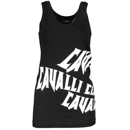 Cavalli Class Black Cotton Women's Tank Top