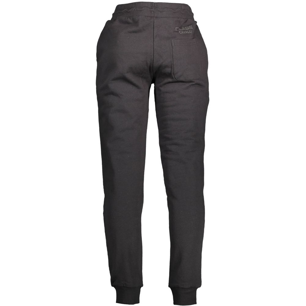 Cavalli Class Black Cotton Men's Sweatpants
