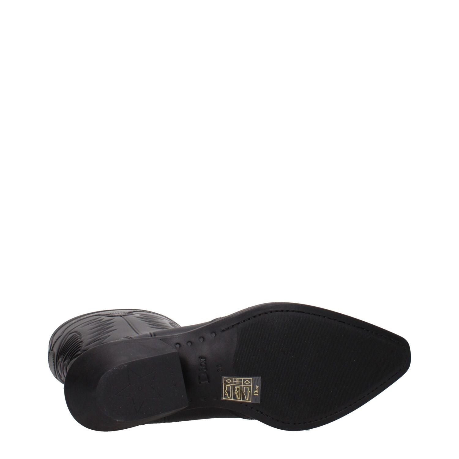 Christian Dior Black Cotton Boots