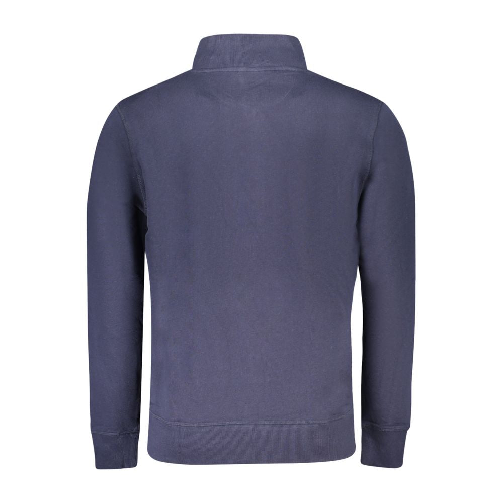 North Sails Blue Cotton Men Sweatshirt