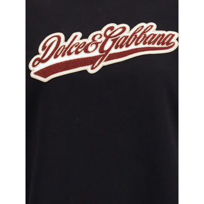 Dolce & Gabbana Black Cotton Sweatshirt