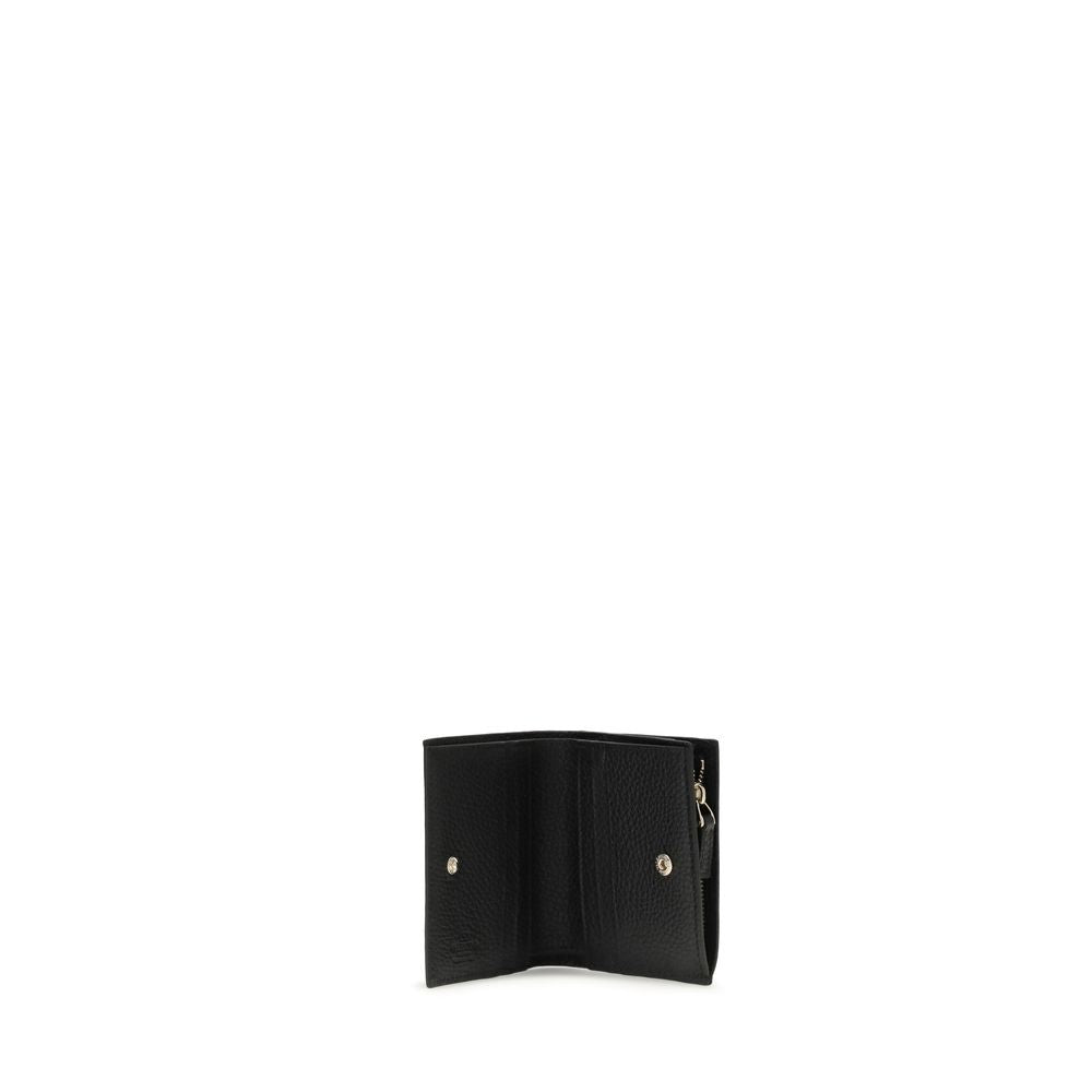 Front view with bag zipped and handles upright.