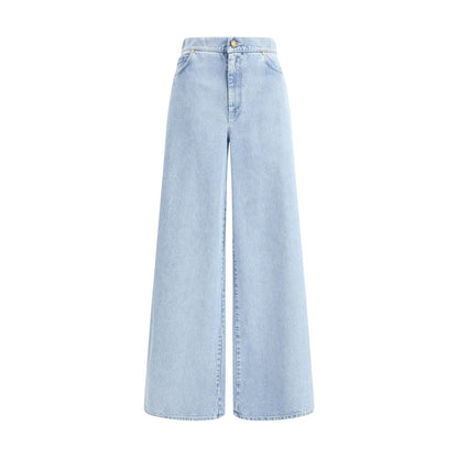 Max Mara Light Blue Cotton Jeans Denim