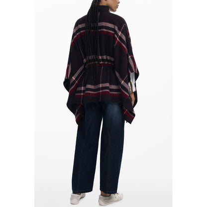 Desigual Black Polyester Women Poncho 1728,67403481248,Black,Clothing,Desigual,Jackets & Coats - Clothing,New with tags,One Size,Women