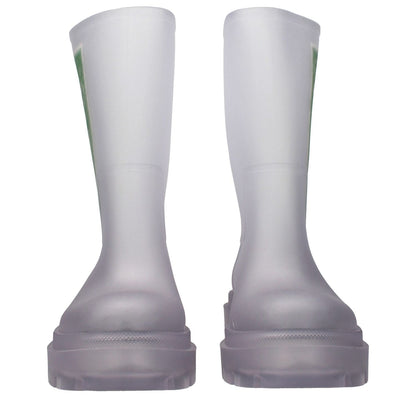 Off-White Transparent Pvc Ankle Boots