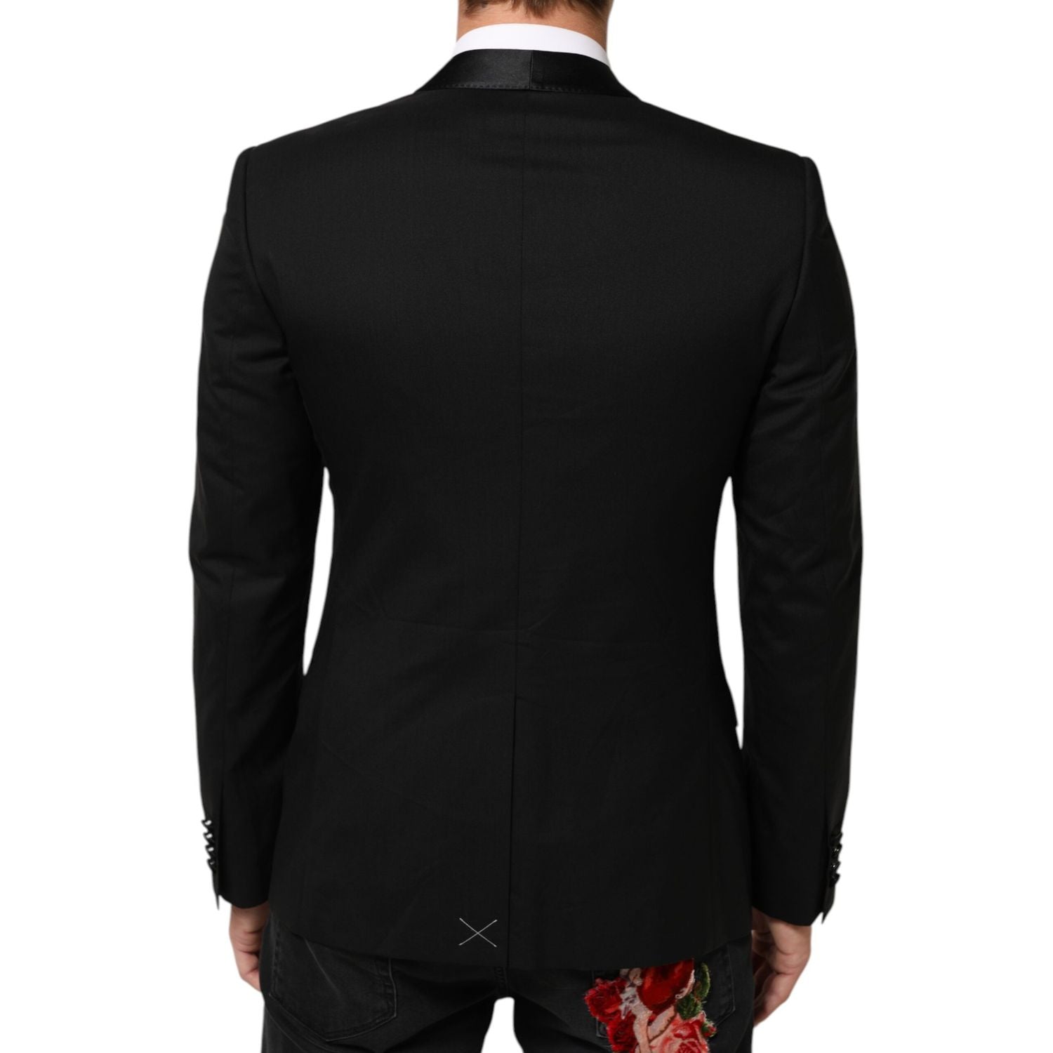 Dolce & Gabbana Black MARTINI 1 Button Suit Jacket Blazer