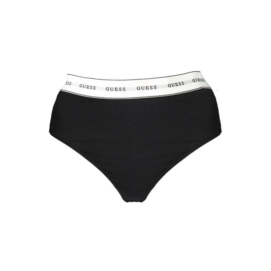 Guess Jeans Black Cotton Women Thong