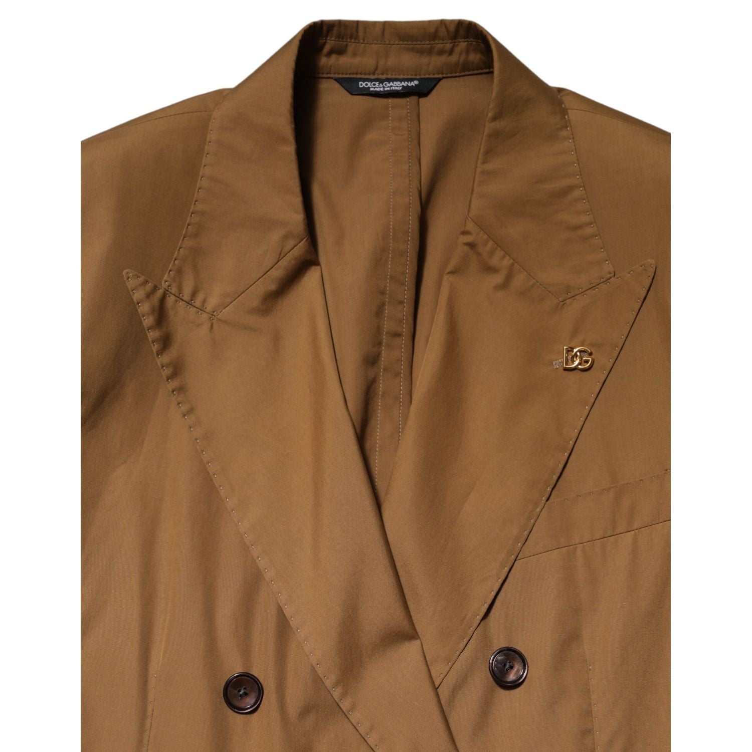 Dolce & Gabbana Brown TAORMINA Double-Breasted 2 Piece Suit