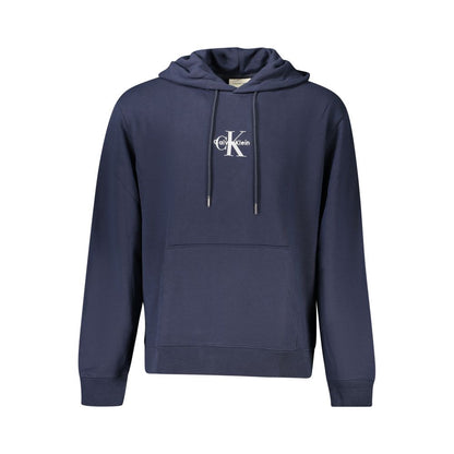 Calvin Klein Blu Cotton Men Sweatshirt