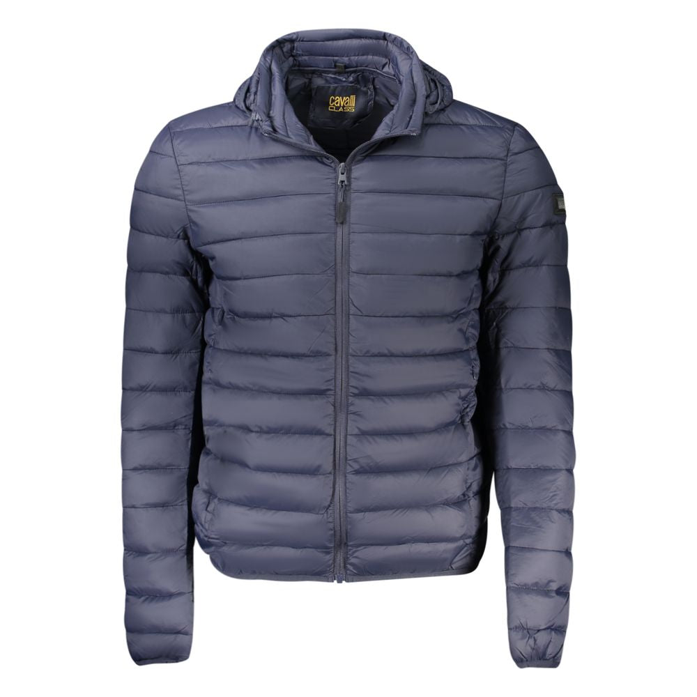 Cavalli Class Blue Polyester Men Jacket