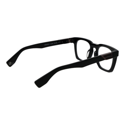 Police Black Cellulose Acetate Glasses (Frames) for Men with full-rim design, square style, black color, model size 51-22-145.