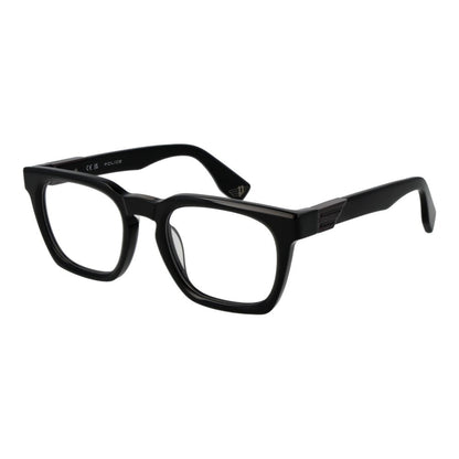 Police Black Cellulose Acetate Glasses (Frames)