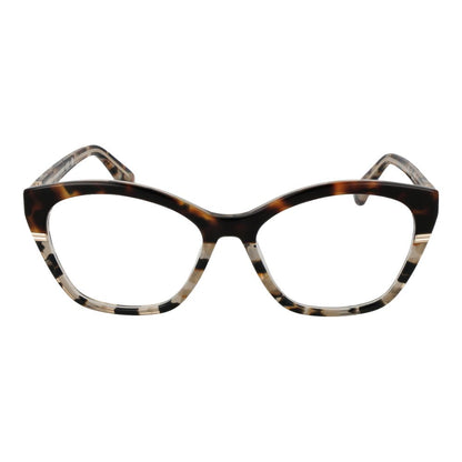Marciano by Guess Brown Acetate Glasses (Frames) with full-rim rectangle style and demo lenses for women.