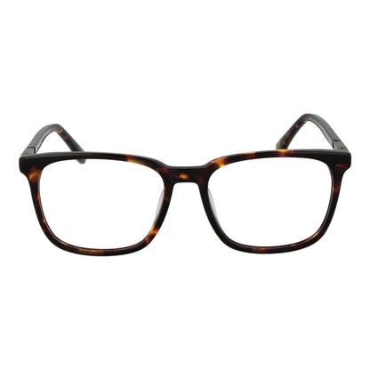 Land Rover Brown Acetate Glasses (Frames) with square full-rim design for men, featuring brown acetate frame and demo lenses.