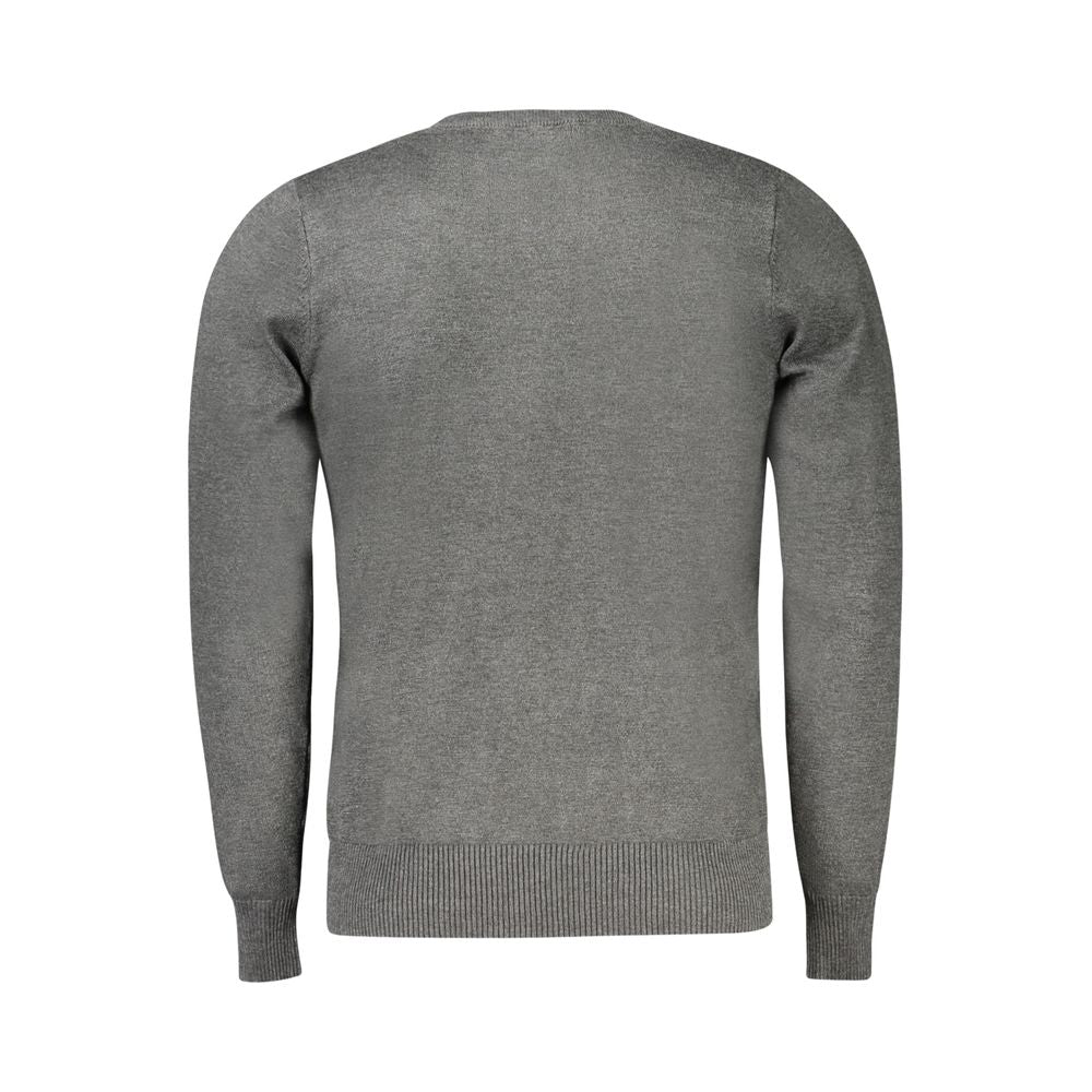 Coveri Moving Grigio Viscosa Men's Long-Sleeved T-Shirt