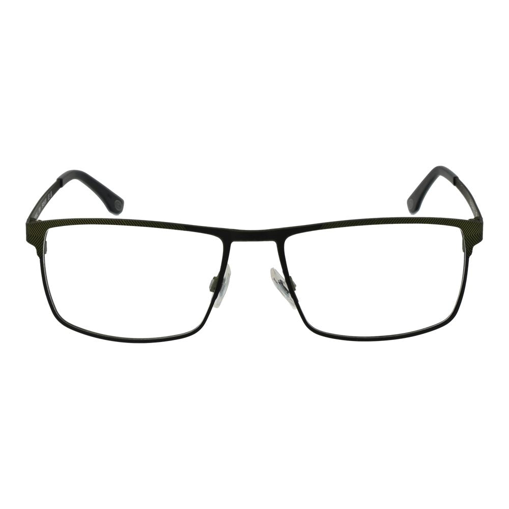 Land Rover Green Stainless Steel Glasses (Frames) for men, full-rim design with green color and stainless steel frame.
