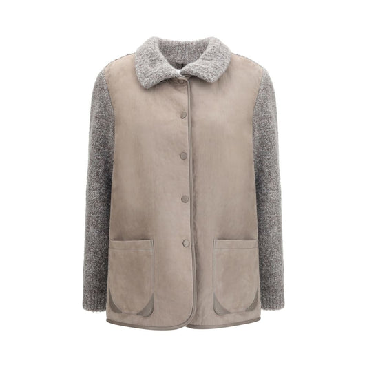 Giorgio Armani Gray Calf Leather Bos Taurus Clothing