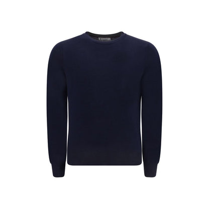 Brunello Cucinelli Blue Wool Oves Aries Sweatshirt