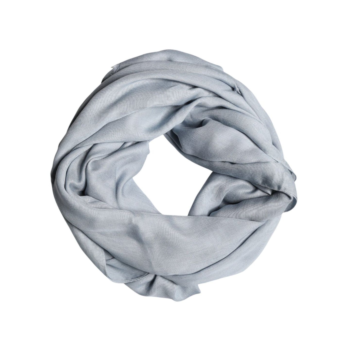 Dolce & Gabbana Light Blue Cashmere Knitted Shawl