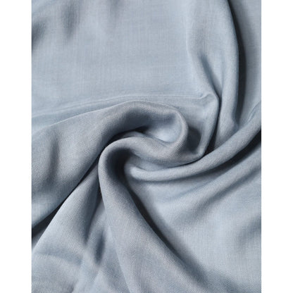 Dolce & Gabbana Light Blue Cashmere Knitted Shawl