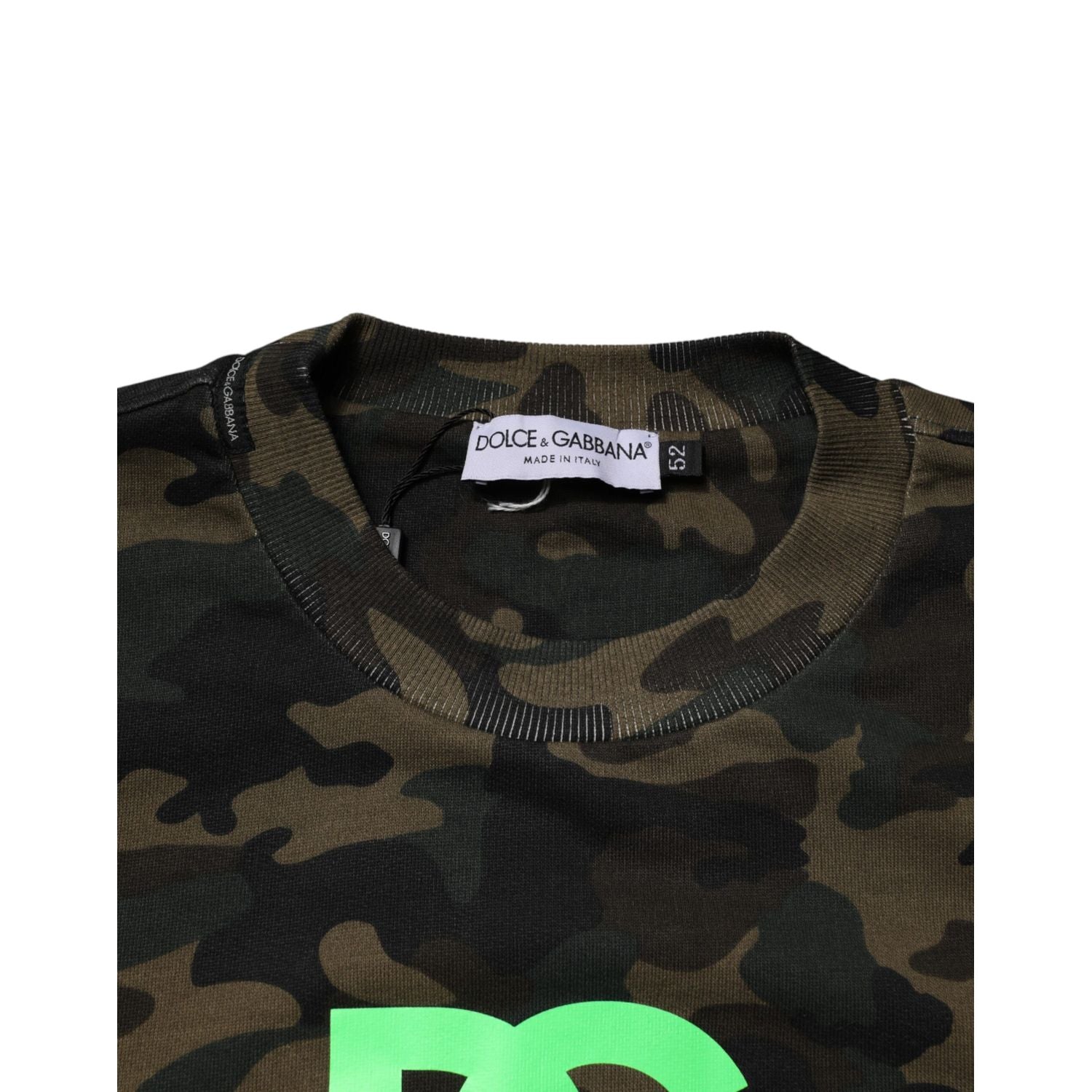 Dolce & Gabbana Multicolor Camouflage Men Sweatshirt  Sweater